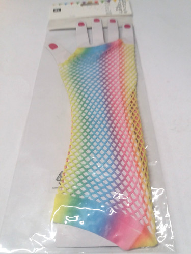 Netzhandschuhe regenbogen - netzhandschuhe,