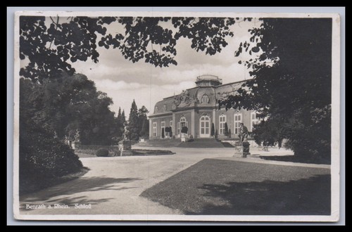 Ansichtskarte benrath rhein - ansichtskarte,