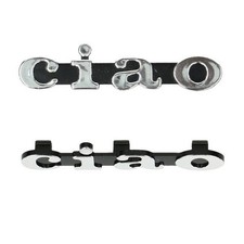 2 x 3 KLICK Schriftzug Emblem Seitenverkleidung Abdeckung Vespa Piaggio CIAO PX