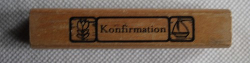 Stempel konfirmation - stempel, "konfirmation"