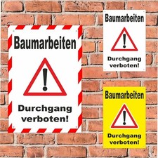 Banner - Baumarbeiten  Durchgang verboten!