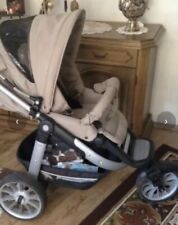 Teutonia Spirit S3 Kinderwagen Jogger Beige mit Lammfell Fußsack von Mindelpelz