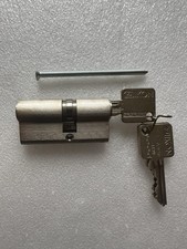 Ikon Schließzylinder, Doppelzylinder, mit 3 Schlüssel, Edelstahl