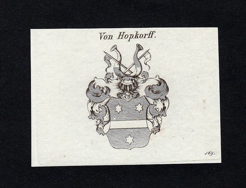 1820 hopkorff wappen - 1820, adel