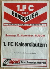 Plakat 1983 1.FC Köln -