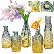 5x Kleine Vasen Glasvasen für