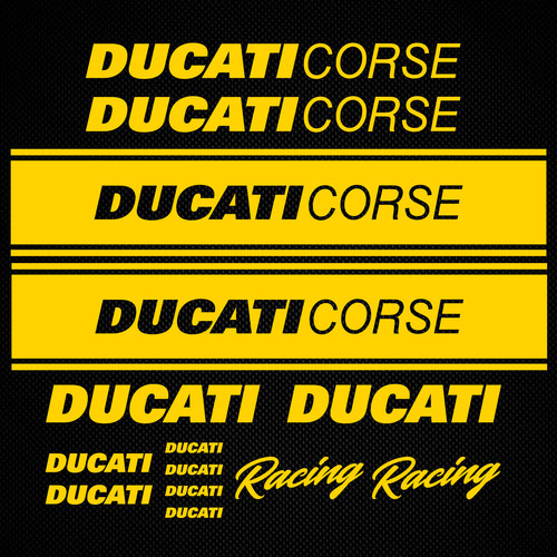 Ducati corse aufkleber ersatz - aufkleber,