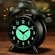 Nachttisch Leuchtender Wecker Analog Leise Ohne Ticken mit Licht Nachlicht Uhr