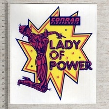 Aufkleber/Sticker Conrad Electronic Lady of Power