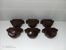 6x Marely Dachrinnenendstück RG 75 Braun