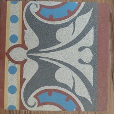 Klingenberg Fliese alt antik 17x17cm Feinsteinzeug historisch, 1900