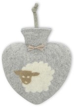 Herz Wärmflasche Wolle