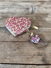 Stephen Sprouse Louis Vuitton Heart Coin Purse Pink Leopard