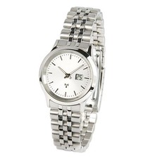 Elegante MARQUIS Damenfunkuhr (deutsches Funkwerk) Edelstahl Armbanduhr 983.2050