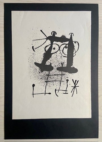 Joan miro lithographie - joan,