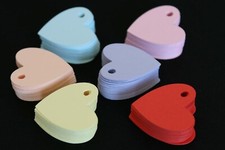 Geschenkanhänger Hochzeit Papier Anhänger Gastgeschenke Herz 4,3 / 5,5 / 7 cm