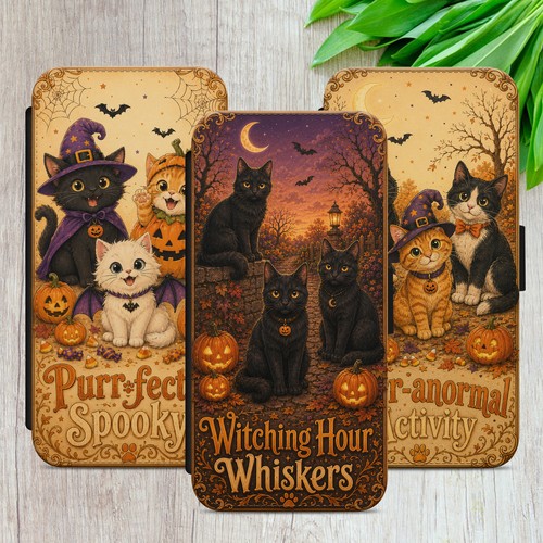 Halloween katzen flip - halloween,