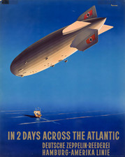 Hindenburg Zeppelin Poster