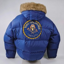 Chevignon Jacke Daunenjacke Togs Unlimited Gr. XL (XXL) blau Daunen Webpelz