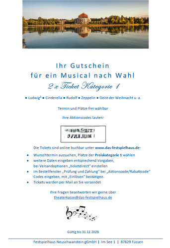 Eintrittskarten für musical - eintrittskarten,