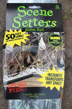 kulisse deko halloween wand bild rolle folie xxl groß motiv spinnweben spinne