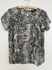 Tigha Bluse schwarz beige Gr