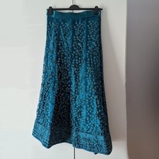 Neues ungetragenes Indisches Lehenga Choli in Universalgröße Blau/Türkis - 3-tlg