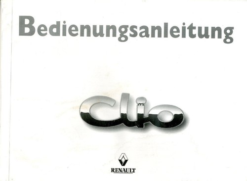 Betriebsanleitung renault clio - renault,