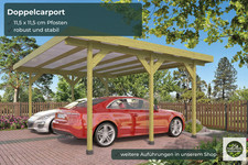 Doppelcarport 600x500 cm Holz