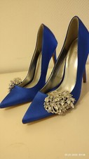 ASOS Pumps Schmucksteine Royalblau Satin 39