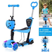 Kinderroller Tretroller LED Räder Scooter Cityroller Dreiradscooter 2-8 Jahre
