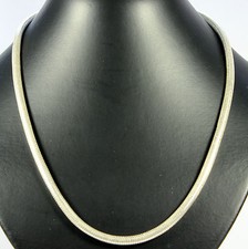 Schlangenkette Echt 925 Silber 3,5 mm Silber kette Edelstein Schmuck ca.45cm Top