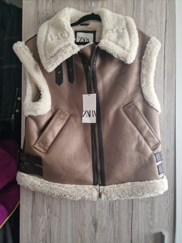 Fell weste zara - zara, neu