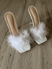 High Heels Pantolette Weiß