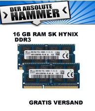16GB Speicher 2 x 8GB  DDR3
