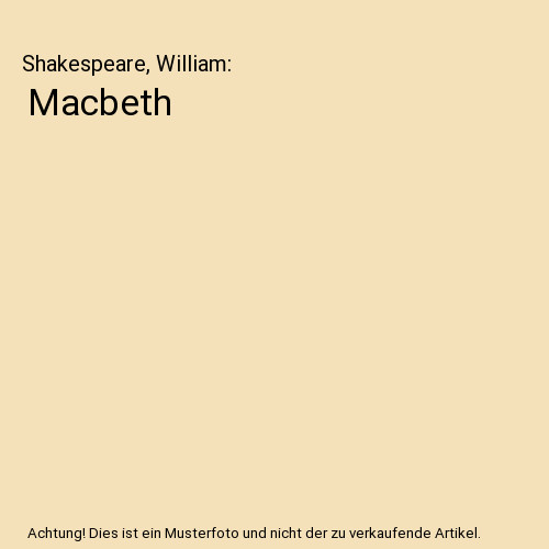 Macbeth shakespeare william - shakespeare,,