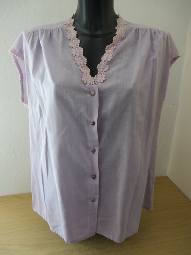 Die trachtenbluse 44 lila - trachtenbluse,