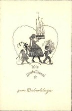 11765711 Geburtstag Glueckwunsch Kinder Torte Blumen Herz