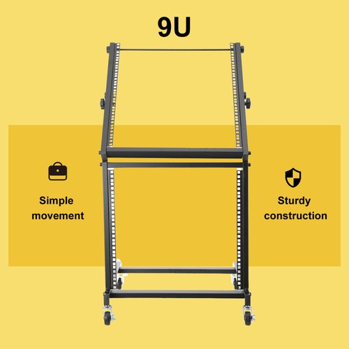 Mobiler studio rack - 9u,