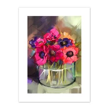 Blumenstrauß Anemonen Druck
