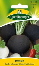 Rettich "Runder schwarzer Winter"  Samen    Quedlinburger Saatgut