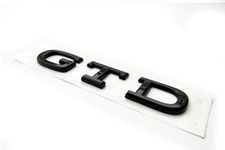 VW Golf 8 GTD Logo Schriftzug für Heckklappe In Schwarz Hochglanz Schwarz NEU