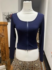 Shein Geripptes Zipper Langarm