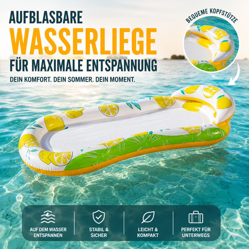 Aufblasbare wasserhängematte - aufblasbare,