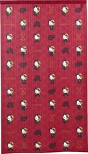 NEU!!! JAPAN Hello Kitty x Rockstar rot einzigartig Vorhang Raumdeko Teiler G...