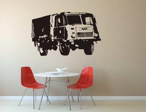 Wandtattoo militär lkw robur - wandtattoo:,
