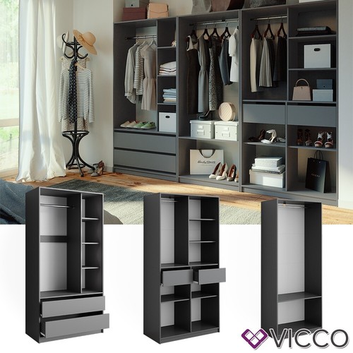 Kleiderschrank elmo anthrazit - kleiderschrank,