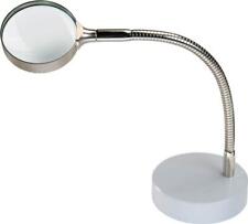 Standleseglas Linsen-Ø 75 mm 2-fach Stand-Lupe Armlänge 300mm Tischfuß-Ø 110mm