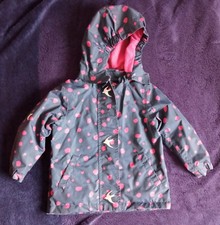 Gefütterte Matschjacke von Tchibo in Größe 86/92 in blau mit bordeaux...