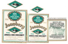 x6770 FLENSBURG H.C. Henningsen Ww. JAMAICA RUM  Etikett label étiquette rhum